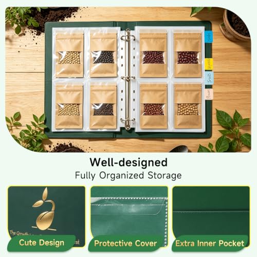 Seed Storage Packet Organizer Binder: Garden Seed | Home Organization - Image 5