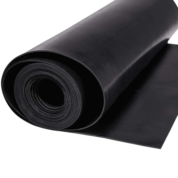 TORRAMI Neoprene Rubber Sheet Roll 1/16 (.062) Inch Thick x 12 Inch Wide x 10 Feet for DIY Gaskets, Pads, Seals, Crafts, Flooring,Cushioning of Anti-Vibration, Anti-Slip