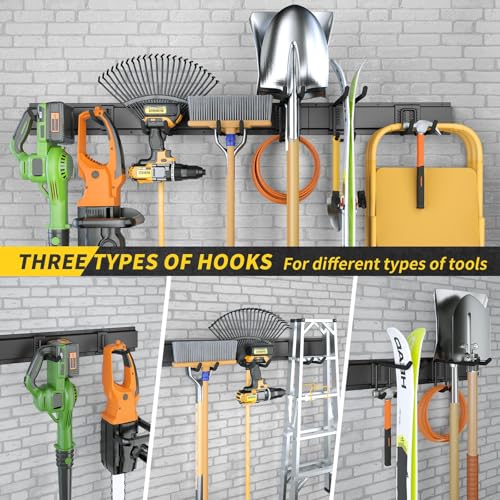 UUP 48" Garage Tool Organizer Wall Mount, 440lbs Garden Garage - Image 7