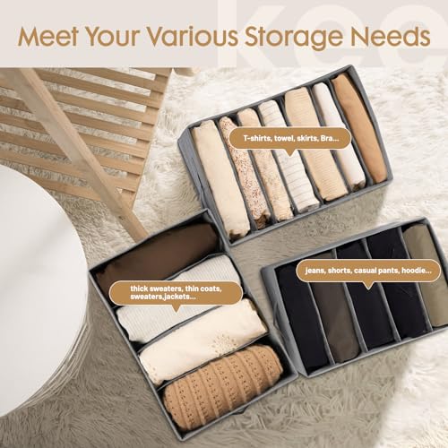 Criusia 6 Pack Large Clothes Organizer, Wardrobe Closet Organizer - Image 6