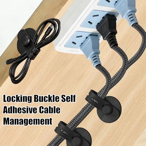 12Pcs Silicone Cable Straps, Self Adhesive Cable Man | All Products - Image 3