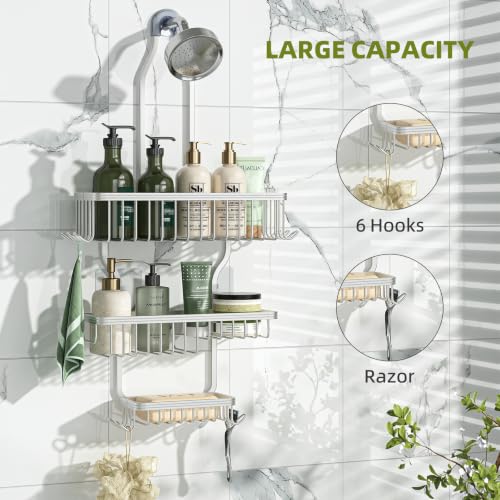Simple Trending Shower Caddy Hanging, Shower Organizer - Image 7