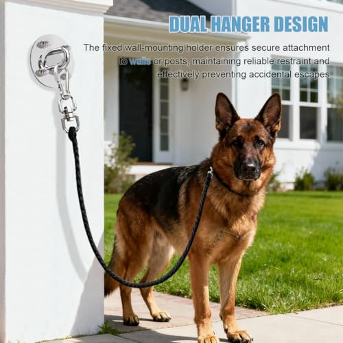 La La Pet Dog Leash Holder for Wall Heavy Duty Rotating - Image 3
