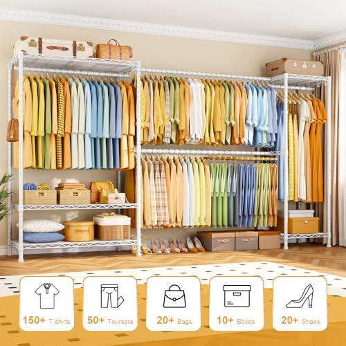 Heavy-Duty Garment Rack, Adjustable Clothing Racks Hanging - Image 4