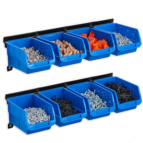 Wallmaster 8-Bin Wall Mounted Plastic Storage Bins H | All Products - Image 3