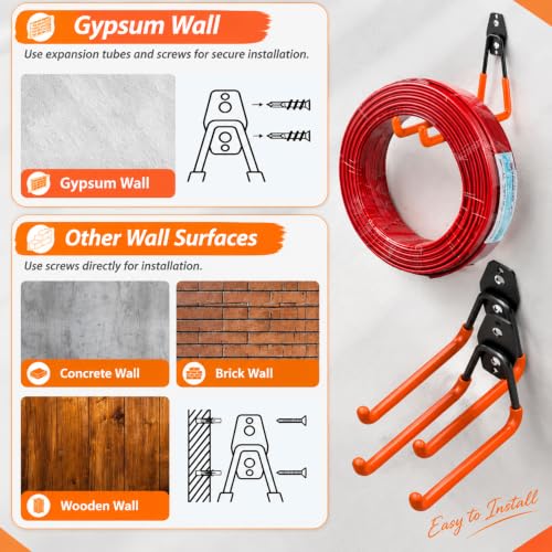 20 Pack Heavy Duty Garage Hooks, Steel Wall Mount Storage - Image 7