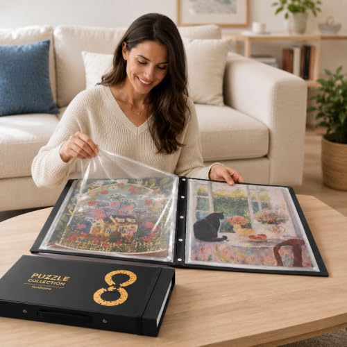 Puzzle Binder for 500-1000 Pcs Puzzle Storage Book | Home Organization - Image 3