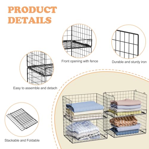 Yociyoga 4-Tier Stackable Closet Organizers and Storage Shelves - Image 5