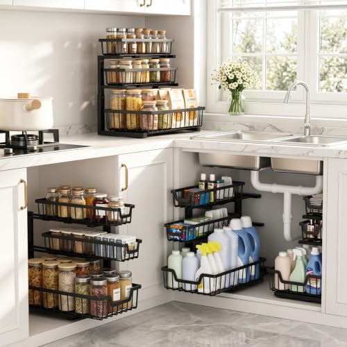 Under Sink Organizer, 2-Pack 3-Tier Height | Home Organization - Image 7