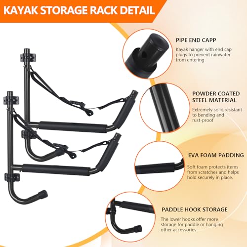Kayak Storage Rack,Kayak Wall Mount - Image 4