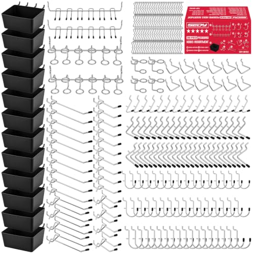 280PCS Pegboard Accessories Kit, Pegboard Hooks Assortment - Image 2