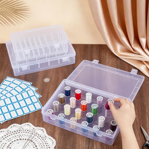 4 Packs Thread Storage Box Multi Size Thread Spool Holder - Image 3