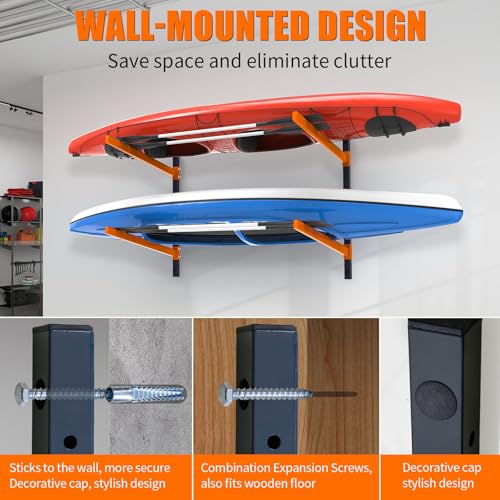 Kayak Storage Rack, Wall Mount Kayak Racks for Indoor - Image 4