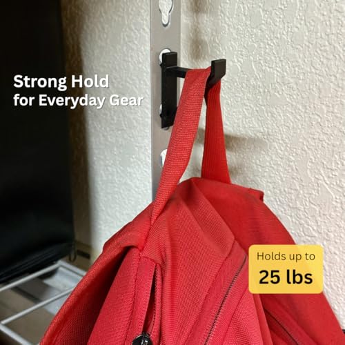 Garage Storage Utility Hooks (4-Pack) – Keyhole Shelving - Image 4