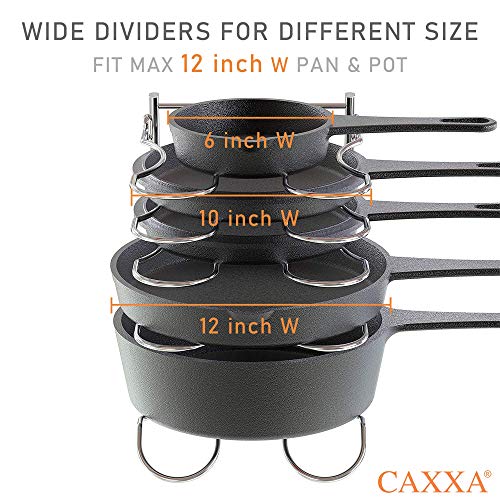 CAXXA Heavy Duty Pan Rack, Pot Lid Rack - Image 4