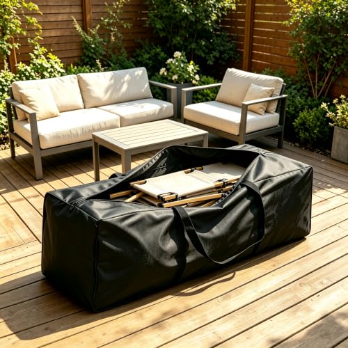 Extra Large Outdoor Cushion Storage Bags 68in Zippered - Image 6