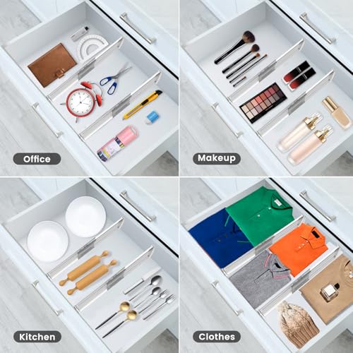 8 Pack 6" Adjustable Drawer Dividers, Expandable 12-20" - Image 6