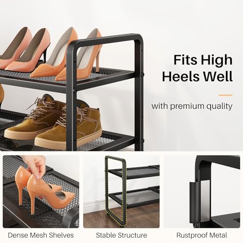 Expandable Metal Shoe Rack for Closet, Entryway & Garage - Image 6