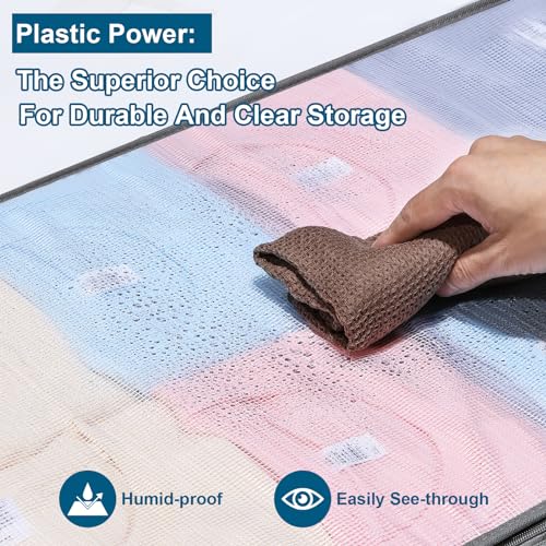 4 Packs Under Bed Storage Containers Bins, Humid-Proof Plastic - Image 5