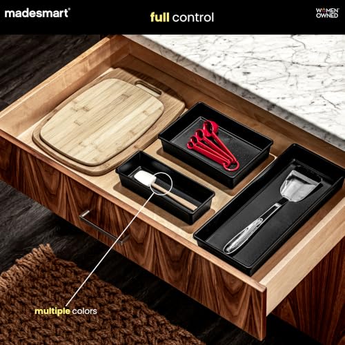 madesmart Classic 13 x 4 Long Drawer Organizer, White - Image 5
