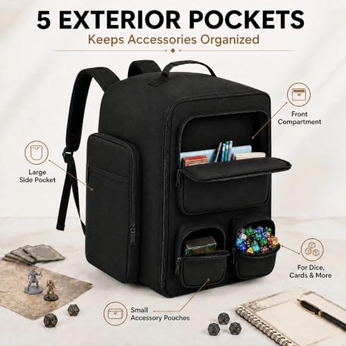 Abbylike Board Game Bag, Large Board Game Backpack | Travel Essentials - Image 6