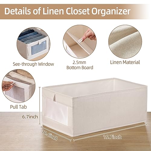 Pradnel Linen Closet Organizers And Storage, 4 Pack | All Products - Image 3