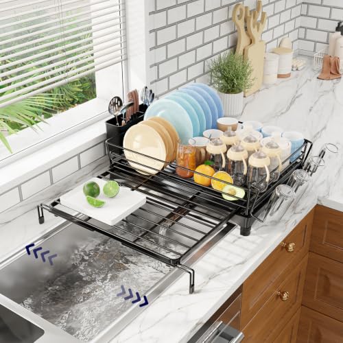 Simple Trending Dish Drying Rack - Expandable Dish Rack - Image 2