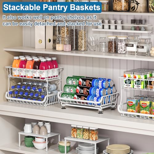 OKZEST 3-Tier Rolling Pantry Floor Organizers and Storage Cart - Image 4