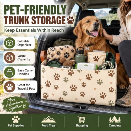 Hydrangea Car Trunk Organizer, Foldable Auto Storage - Image 7