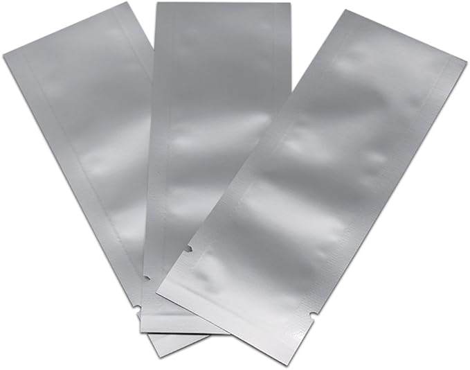 100 Pack Heat Seal Sample Pouch Thickened Mylar Aluminum Foil Bag for Shampoo Toiletries Travel Packets Single Serving Coffee Powder Condiments Food Storage Containers (2.16x7.08 inch)
