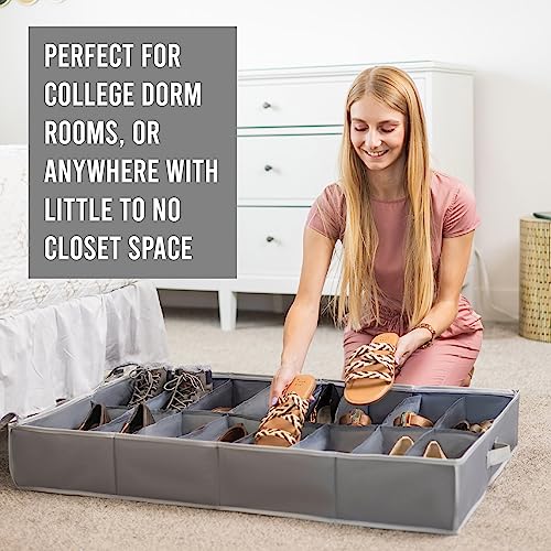 Under Bed Shoe Storage Organizer, 2 Pack of 16 Pairs Storage - Image 5