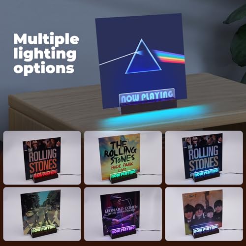 Now Playing Vinyl Record Stand - LED Light Vinyl Record - Image 5