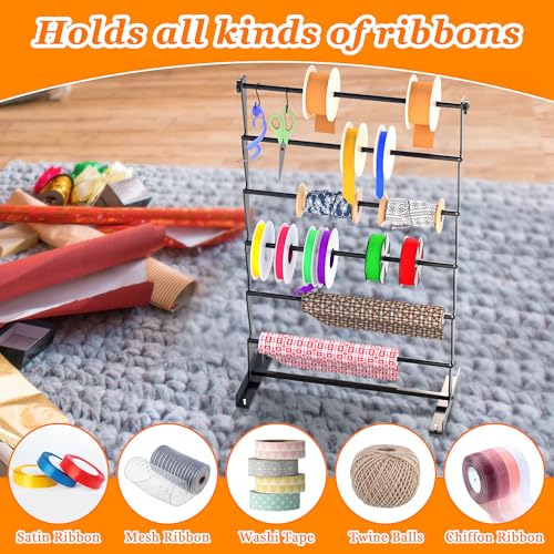 Alyoen 6 Tier Ribbon Organizer, Metal Ribbon Holder - Image 5