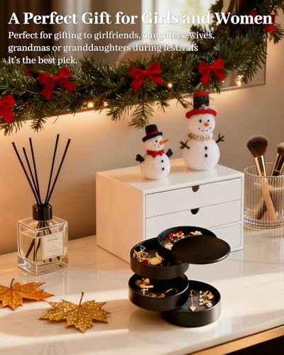 CONBOLA Jewelry Organizer, Small Jewelry Storage Box - Image 3