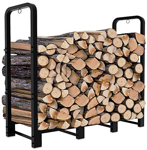 4ft Outdoor Firewood Rack, Upgraded Adjustable Heavy Duty - Image 2