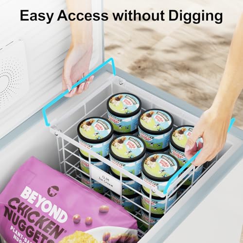 Chest Freezer Organizer - Stackable for 3.5 Cu.ft Freezer, 3 Pack - Image 6