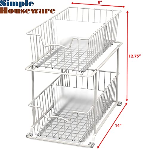 Simple Houseware 2 Tier Cabinet Wire Basket Drawer O | All Products - Image 3