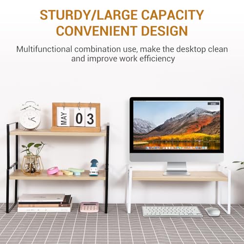 YGYQZ Desk Shelf Organizer for Top of Desk, 1-Tier Desktop - Image 5