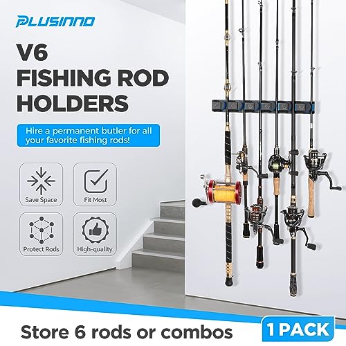 PLUSINNO V6 Vertical Fishing Rod Holder, Pole Holders for Heavy - Image 3