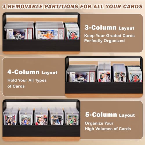 Emfogo Trading Card Display, 3-Tier Card Display Stand - Image 7