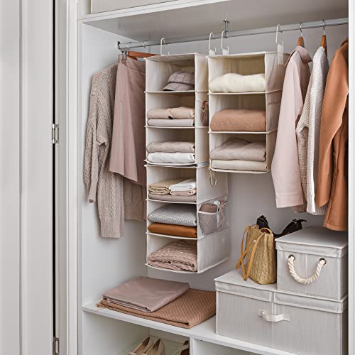 StorageWorks Hanging Closet Organizer, 6-Shelf with 2-in-1 Design - Image 3