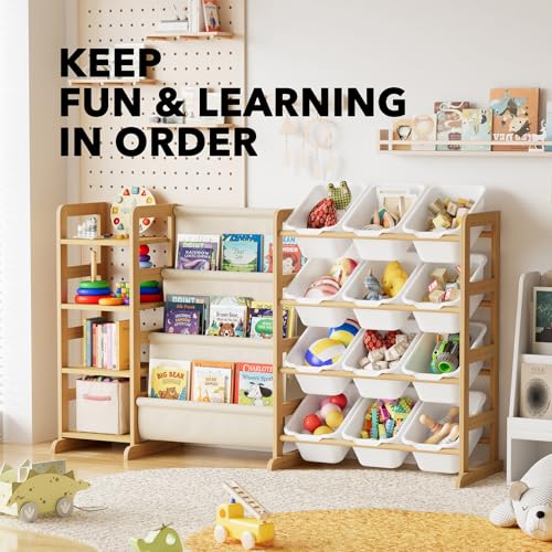 SpaceAid 3-in-1 Toy Storage Organizer with 4 Shelves - Image 6