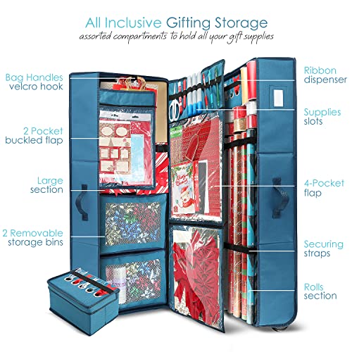 Hearth & Harbor Wrapping Paper Storage Container | Home Organization - Image 5
