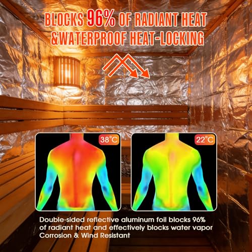 Sauna Foil Vapor Barrier, 4FT x 100FT 400 sqft Aluminum - Image 4
