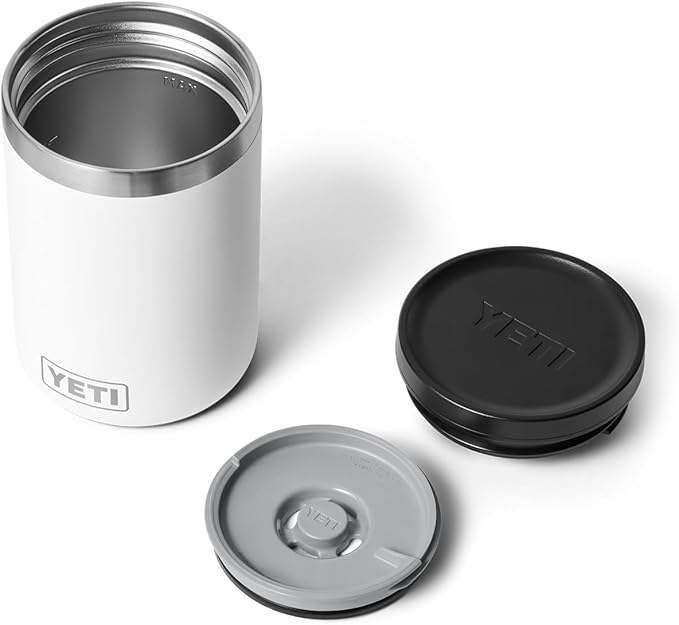 YETI Rambler 16 oz Food Jar, Vacuum Insulated, Stainless Steel, With Airtight Lid, White