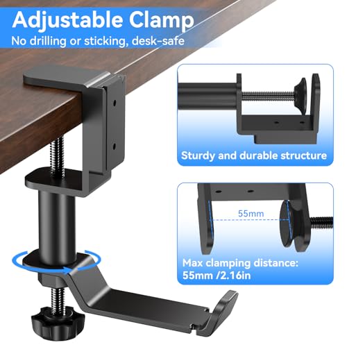 4 in 1 Desk Cup Holder with Headphone Hanger and Pen - Image 7