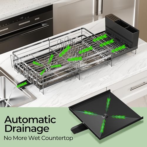 Large Dish Drying Rack, Expandable Dish Rack - Image 6