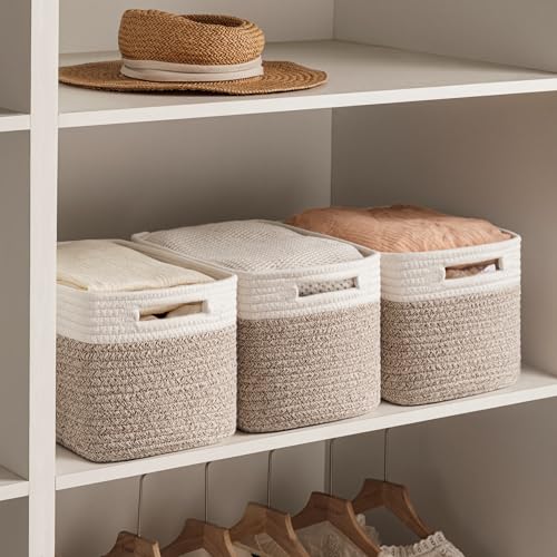 4 Pack Storage Baskets for Organizing, Woven Baskets for Shelves - Image 5
