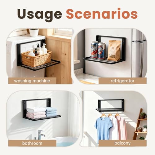 Foldable Wall Mounted Clothes Drying Rack,Space-Saving - Image 5