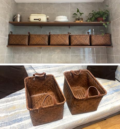 GIB Wicker Woven Storage Baskets for Organizing Blankets Laundry - Image 7